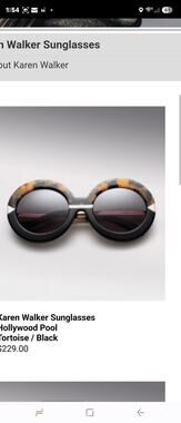 Luxury Fashion Karen Walker Hollywood Pool Sunglasses